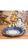 Centrotavola Babbo Natale - Collezione Telluride Blue - Fitz and Floyd 