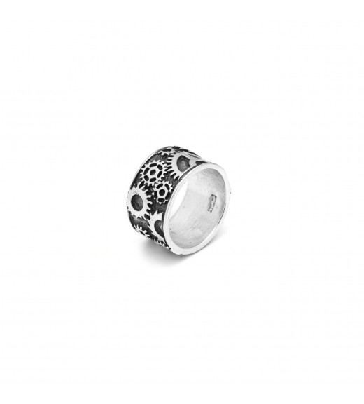 Anello Fascia Ingranaggi Mis.26 - Collezione Uomo - Giovanni Raspini
