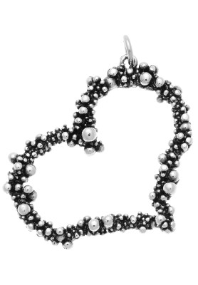 Charm Cuore Perlage Maxi - Collezione Cuori Perlage - Giovanni Raspini