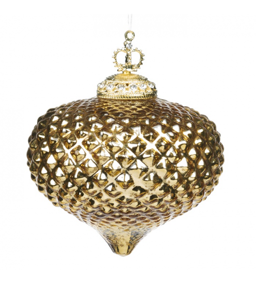 Decoro Palla Corona Oro - Collezione The Golden Nutcracker - Goodwill