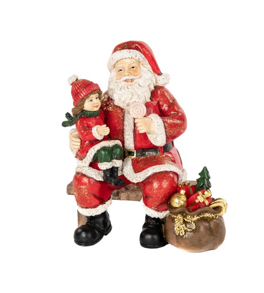 Babbo Natale con Bambino - Collezione Santa's Workshop - Goodwill