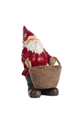 Decoro Gnomo con cestino H30 - Collezione Enchanted Forest - Goodwill