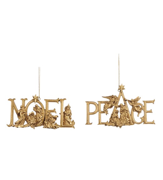 Decoro Noel/Peace S/2 - Collezione Religious Christmas - Goodwill
