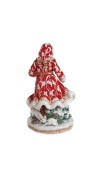 Babbo Natale in porcellana con Animali H48 - Collezione Town and Country - Fitz and Floyd 