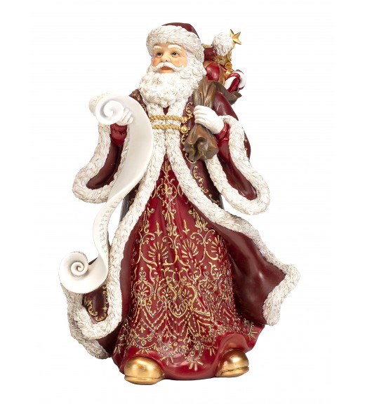 Babbo Natale con Lista Regali H39 - Lamart Noel