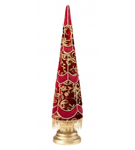 Albero di Natale Cono in velluto H94 - Lamart Noel