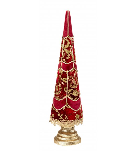 Albero di Natale Cono in velluto H72 - Lamart Noel