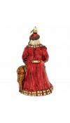 Decoro in vetro soffiato Babbo Natale con Renna H15 - Huras Family Poland