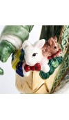 Babbo Natale in porcellana con Lanterna H34 - Collezione Gregorian Studio - Fitz and Floyd 