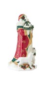 Babbo Natale in porcellana con Animali H47 - Collezione Woodland Holiday - Fitz and Floyd 
