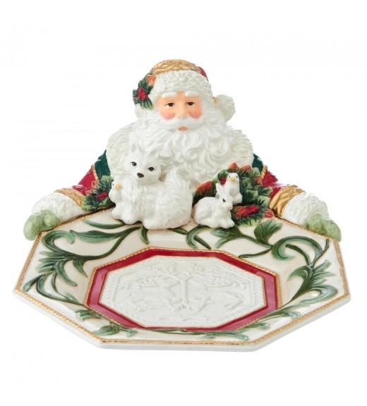 Centrotavola Babbo Natale - Collezione Woodland Holiday - Fitz and Floyd 