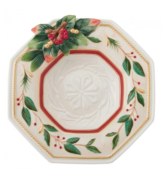 Ciotola in porcellana 30cm - Collezione Woodland Holiday - Fitz and Floyd 