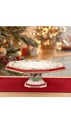 Alzata in porcellana H13 - Collezione Woodland Holiday - Fitz and Floyd 