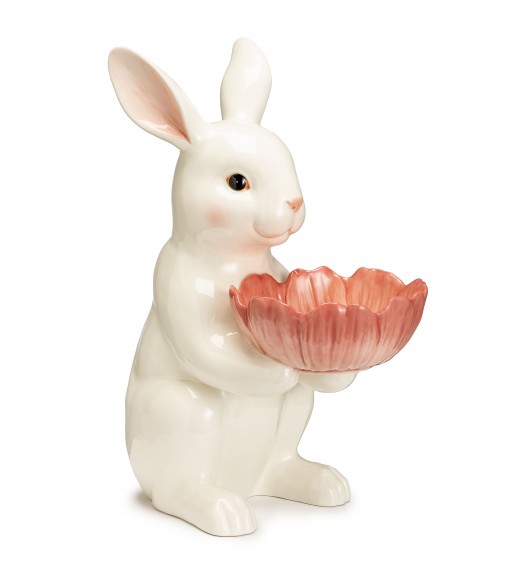 Coniglio in ceramica ciotola fiore - Palais Royal