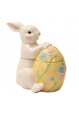 Scatola Coniglio con uovo in ceramica h21 - Palais Royal