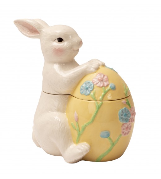 Scatola Coniglio con uovo in ceramica h21 - Palais Royal