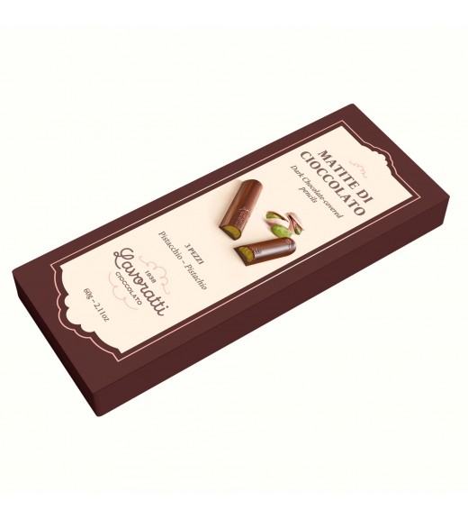 Scatola Matite di Cioccolato Fondente e Pistacchio 3 pz. - Lavoratti 1938