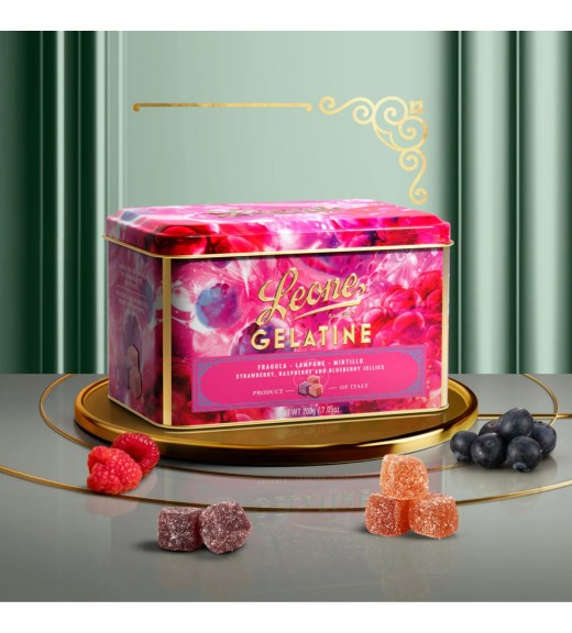 Latta gelatine frutti di bosco 200g - Leone dal 1857