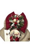 Fiocco Natalizio Teddy Cuore di Coccole H40 - Madame Fioccò