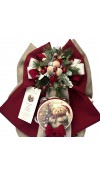 Fiocco Natalizio Teddy Cuore di Coccole H50 - Madame Fioccò