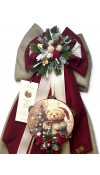Fiocco Natalizio Teddy Cuore di Coccole H80 - Madame Fioccò