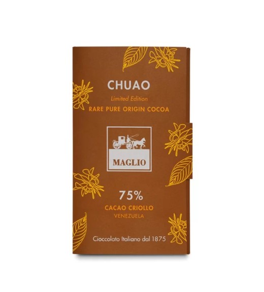 Tavoletta Cioccolato Fondente Cacao Criollo Chuao 75% 60g - Cioccolato Maglio 