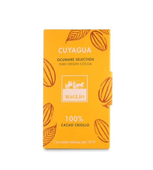 Tavoletta Cioccolato Fondente Massa di Cacao Pura 60g - Cuyagua 100% - Cioccolato Maglio