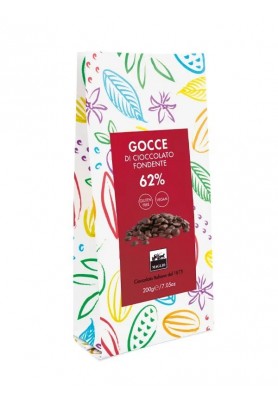 Gocce di Cioccolato Fondente 62% 200g - Cioccolato Maglio