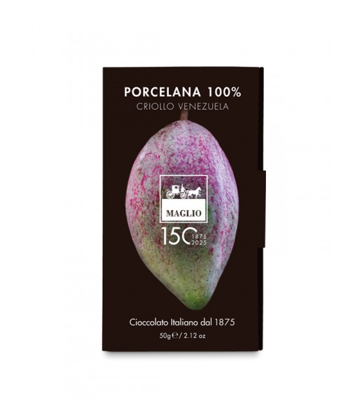 Tavoletta Cioccolato Fondente Massa di Cacao Pura Porcelana 100% - Cioccolato Maglio
