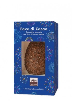 Uovo Cioccolato Fondente 62% con Fave di Cacao 250g - Maglio