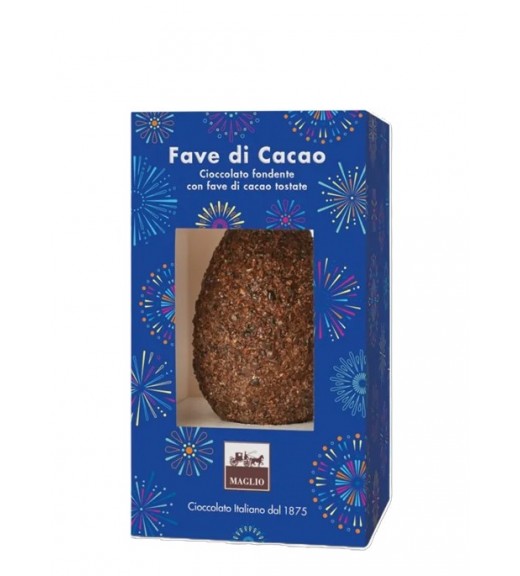 Uovo Cioccolato Fondente 62% con Fave di Cacao 250g - Maglio