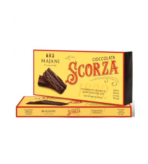 Scatola Scorza Sfoglia nera 250g - Linea Majani 1796