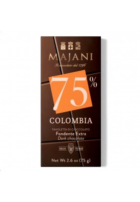 Tavoletta MonoProvenienza Cioccolato Extra Fondente Colombia 75% - Majani 1796