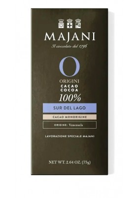 Tavoletta MonoProvenienza Cioccolato Fondente Sur del Lago 100% - Majani 1796