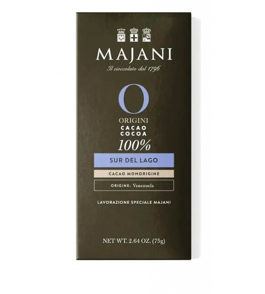 Tavoletta MonoProvenienza Cioccolato Fondente Sur del Lago 100% - Majani 1796