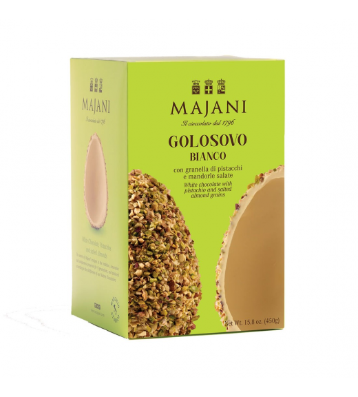 Uovo Golosovo Cioccolato Bianco e Pistacchi 450g - Majani 1796