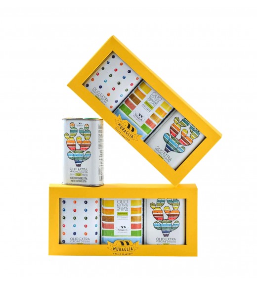 Olio Set Regalo Lattine colorate 3x250ml - Antico Frantoio Muraglia