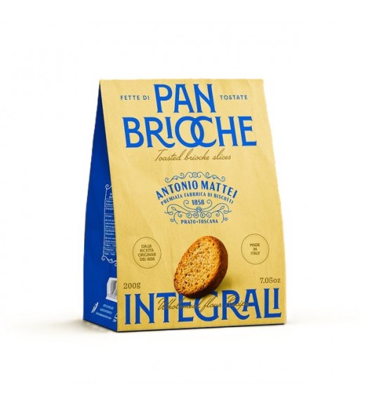 Fette di Pan Brioche Tostate con Farina Integrale 200g - Antonio Mattei
