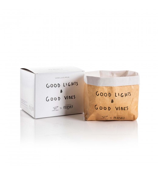 Candela Profumata Vanilla&Milk - Good Lights & Good Vibes - Cereria Pernici