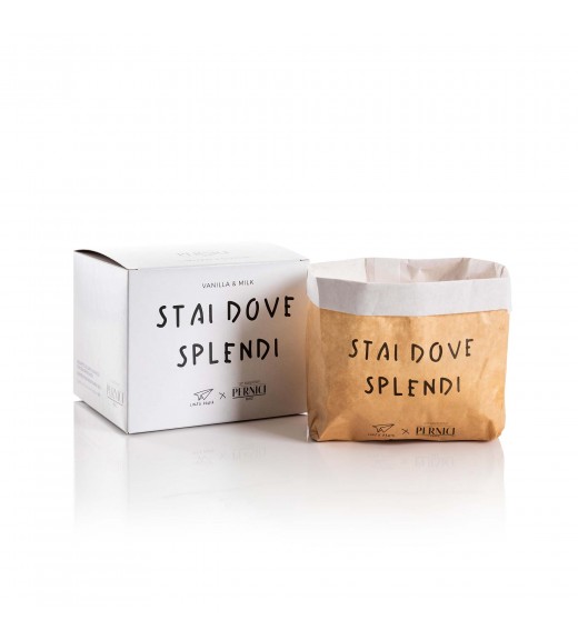 Candela Profumata Vanilla&Milk - Stai dove Splendi - Cereria Pernici