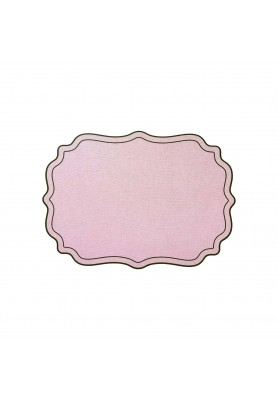 Tovaglietta Cornice Smerlata Rosa - Plumeria Home