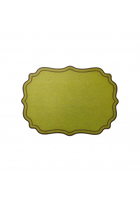 Tovaglietta Cornice Smerlata Verde - Plumeria Home