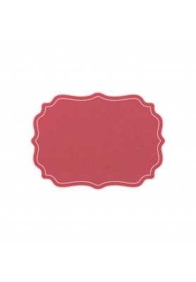 Tovaglietta Cornice Smerlata Lampone - Plumeria Home