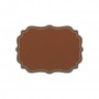 Tovaglietta Cornice Smerlata Marrone - Plumeria Home