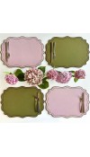 Tovaglietta Cornice Smerlata Verde - Plumeria Home