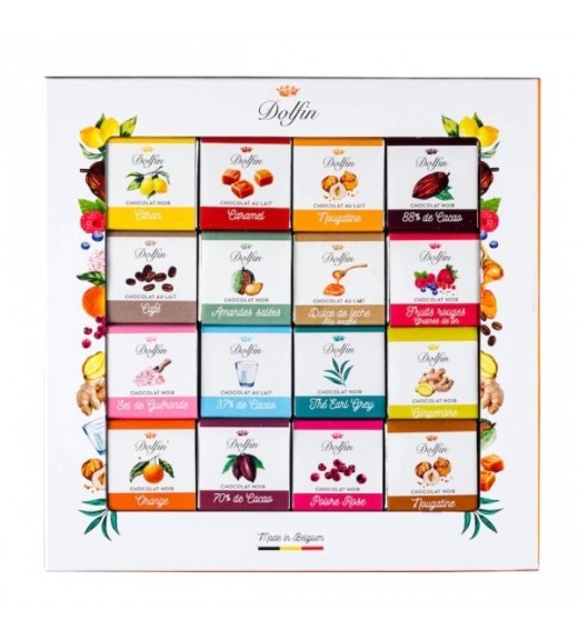 Cofanetto "Panache" 48 Napolitains Assortiti - Dolfin Chocolat