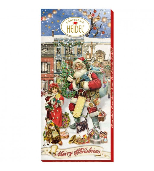 Barretta Nostalgic Christmas Auguri di Cioccolato 3D - Heidel Confiserie