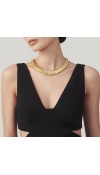 Collana Tubogas croco dorata - Giovanni Raspini