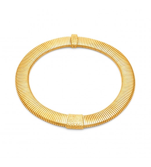 Collana Tubogas croco dorata - Giovanni Raspini