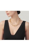 Collana maglia ovale bold dorata - Giovanni Raspini